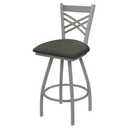 Holland Bar Stool Co 36" Swivel Bar Stool, Nickel Finish, Graph Chalice Seat 82036AN019